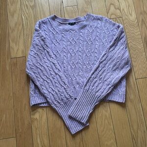 Purple cropped sweater